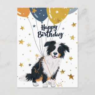 Australian shepherd Happy birthday Postcard