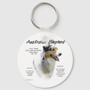 Australian Shepherd History, All about Aussies Keychain