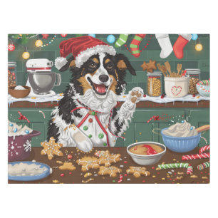 Australian Shepherd Holiday Baking Christmas Tablecloth