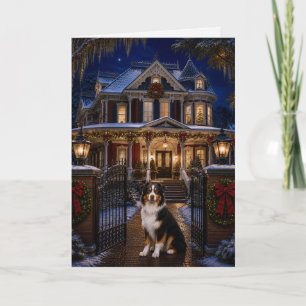 Australian Shepherd Holiday  Card