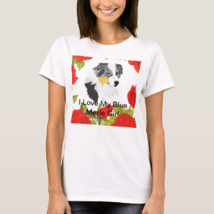 Australian Shepherd - I Love My Blue Merle Girl T-Shirt