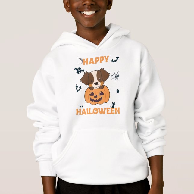 Australian Shepherd In Pumpkin Cute Happy (Front)