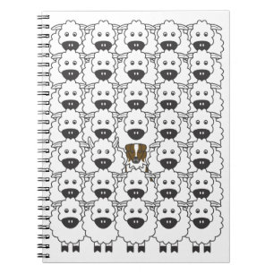 Australian Shepherd in the Sheep Notebook