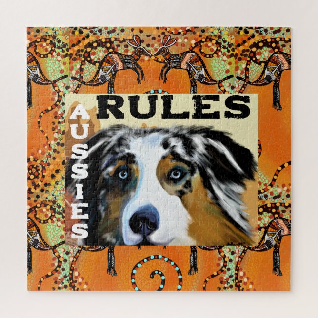 AUSTRALIAN SHEPHERD JIGSAW PUZZLE (Vertical)