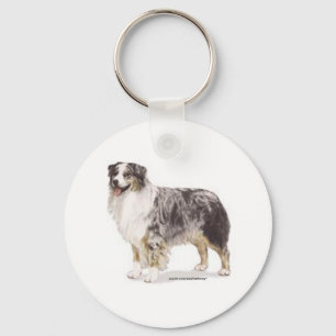 Australian Shepherd Keychain