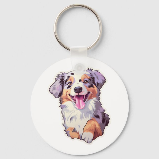 Australian Shepherd    Keychain (Front)