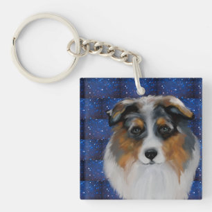Australian Shepherd  Keychain