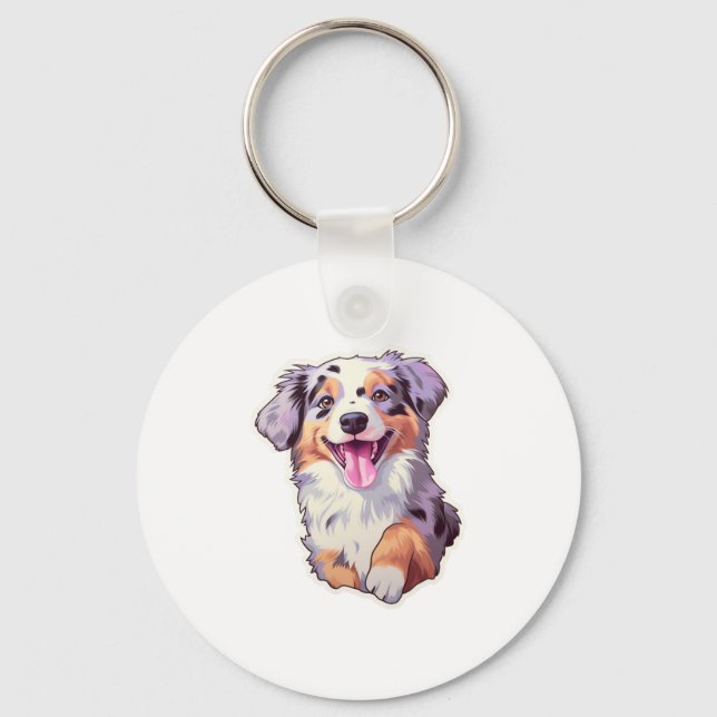 Australian Shepherd    Keychain (Front)