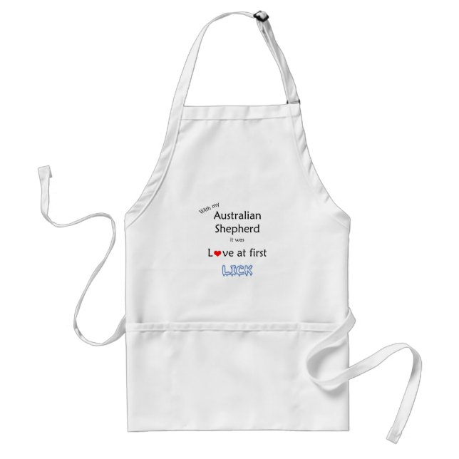 Australian Shepherd Lick Design Standard Apron (Front)