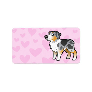 Australian Shepherd Love Label