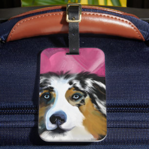 AUSTRALIAN SHEPHERD LUGGAGE TAG