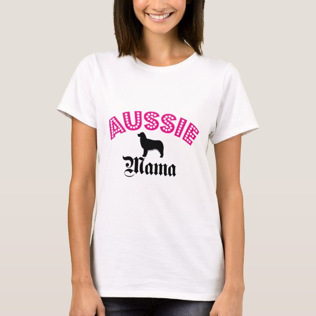 Australian Shepherd Mama T-Shirt (Front)