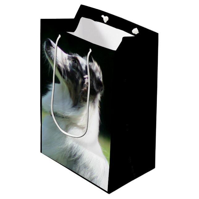 Australian Shepherd Medium Gift Bag (Front Angled)