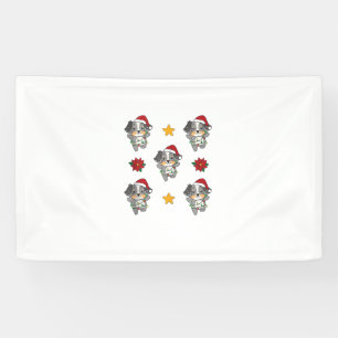 Australian Shepherd Merry Christmas Winter Dogs Ch Banner
