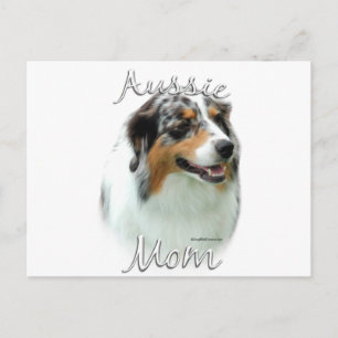Australian Shepherd Mom 2 Postcard