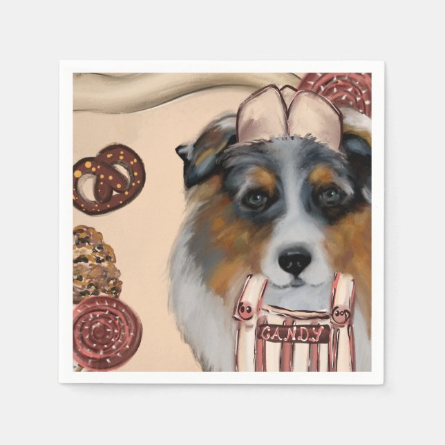 AUSTRALIAN SHEPHERD NAPKIN (Front)