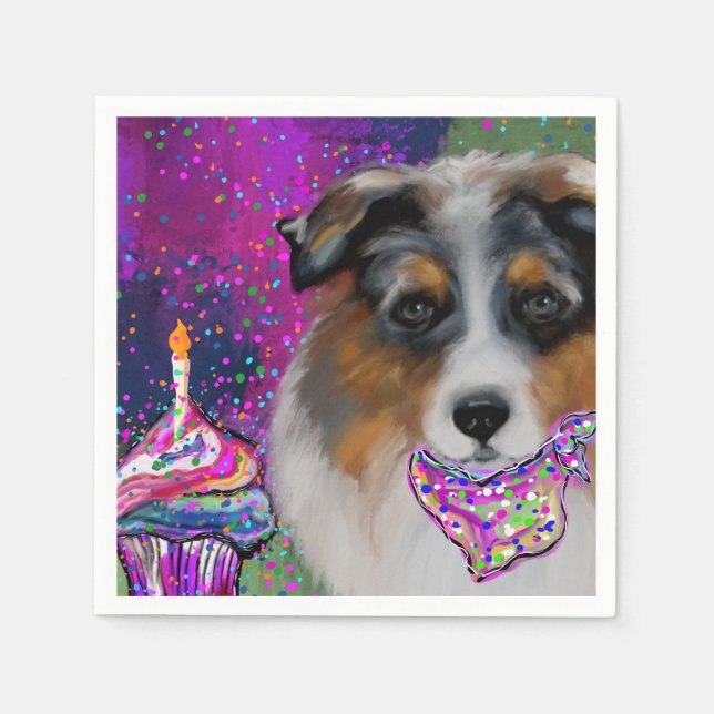 Australian Shepherd Napkin (Front)