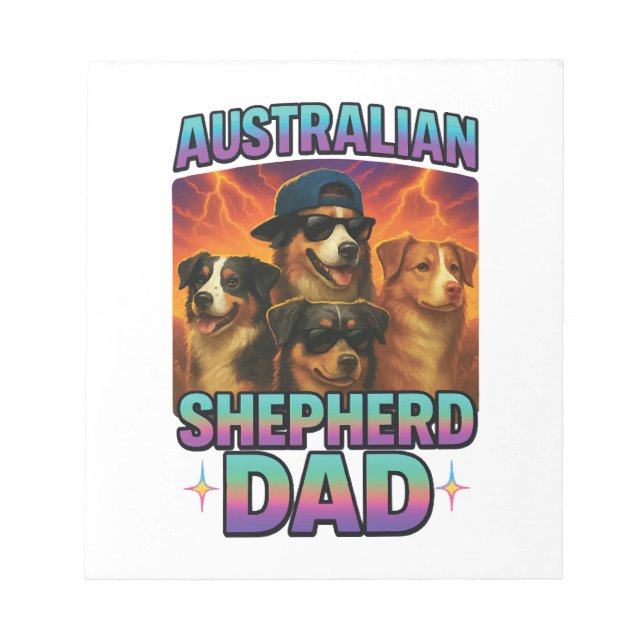 Australian Shepherd Notepad (Front)