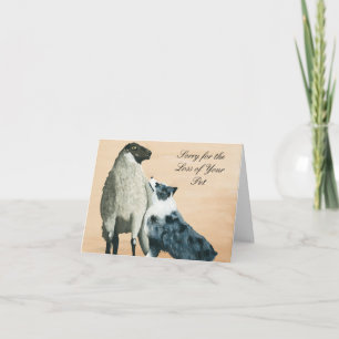 Australian Shepherd "One Tough Sheepdog" Painting Card