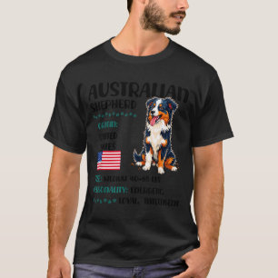 Australian Shepherd Origin Funny Aussie Dog Lover  T-Shirt