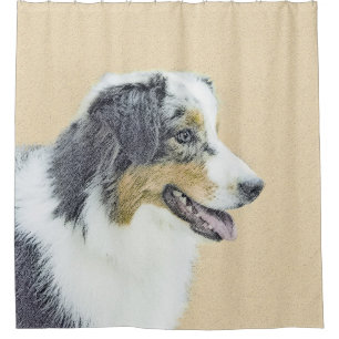 Australian Shepherd Painting - Original Dog Art