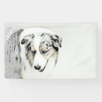 Australian Shepherd Painting - Original Dog Art