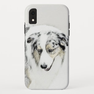 Australian Shepherd Painting - Original Dog Art iPhone XR Case
