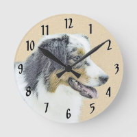Australian Shepherd Painting - Original Dog Art