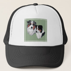 Australian Shepherd Pair Trucker Hat