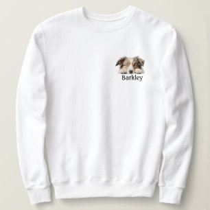 Australian Shepherd Peeking Personalized Sweatshirt