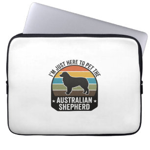 Australian Shepherd Pet Lover Vintage Dog Shirt De Laptop Sleeve