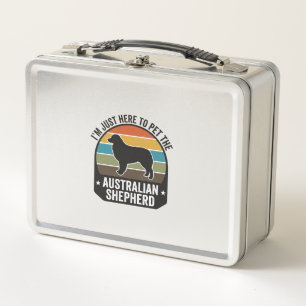 Australian Shepherd Pet Lover Vintage Dog Shirt De Metal Lunch Box
