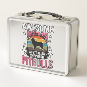 Australian Shepherd Pet Lover Vintage Dog Shirt De Metal Lunch Box
