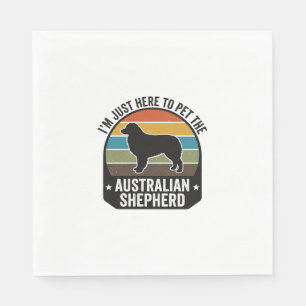 Australian Shepherd Pet Lover Vintage Dog Shirt De Napkin