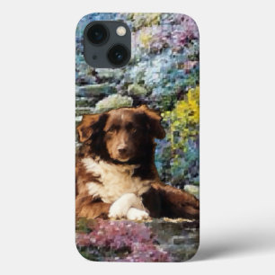 Australian Shepherd Poem Summer Garden iPhone 13 Case