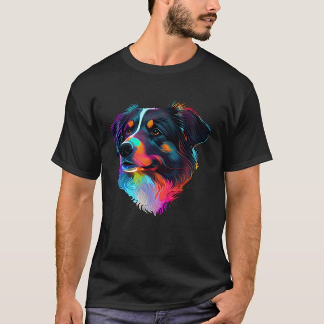 Australian Shepherd Pop Australian Shepherd T-Shirt (Front)