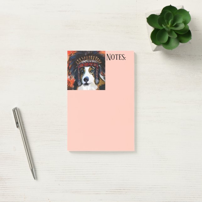 AUSTRALIAN SHEPHERD  POST-IT NOTES (Office)