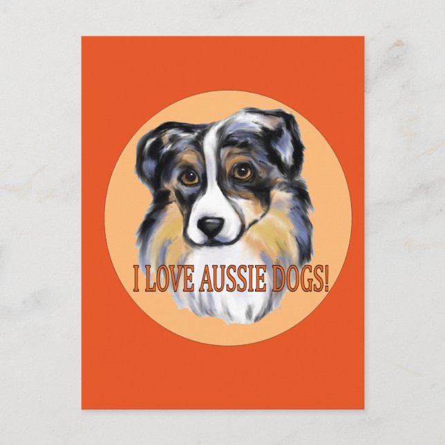 AUSTRALIAN SHEPHERD POSTCARD (Front)