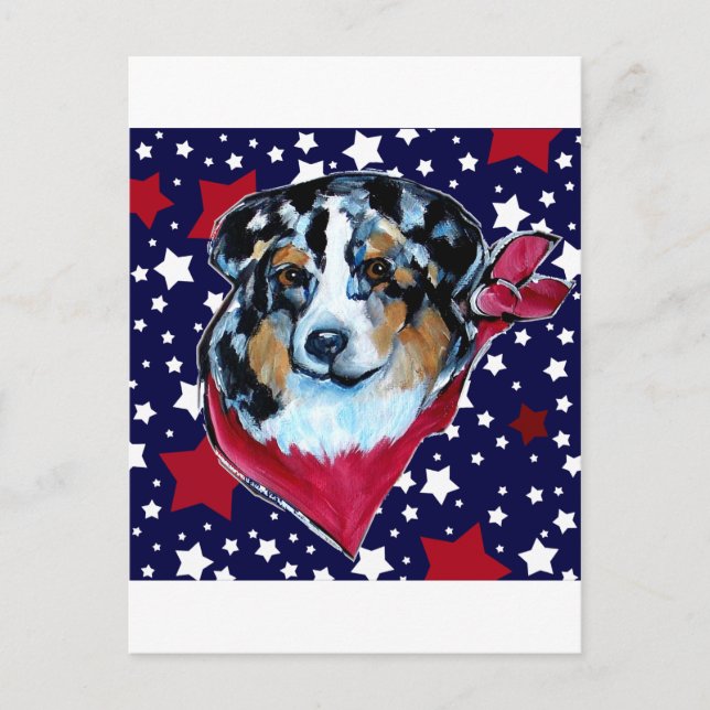 AUSTRALIAN SHEPHERD POSTCARD (Front)