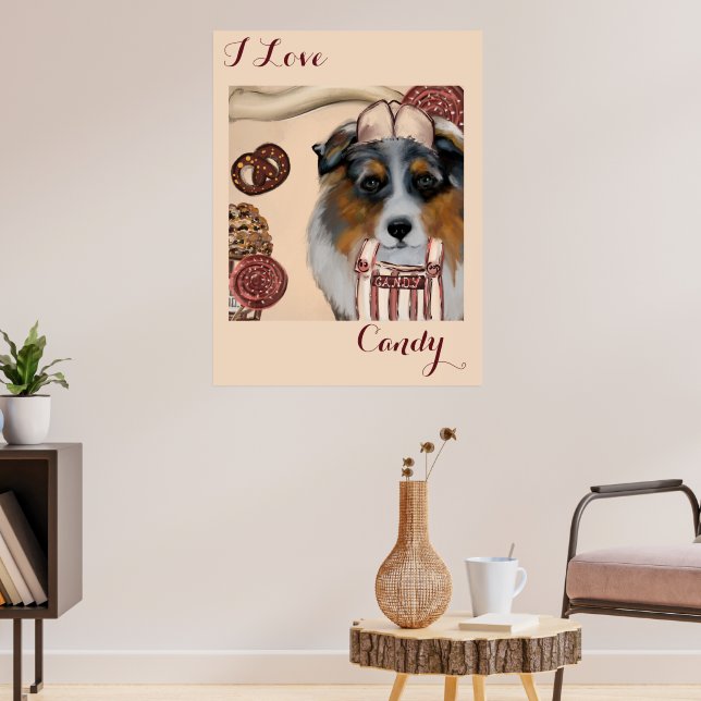 AUSTRALIAN SHEPHERD POSTER (Living Room 3)