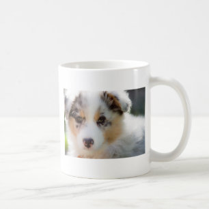 Australian shepherd puppy coffee mug