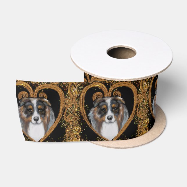 Australian Shepherd   Satin Ribbon (Spool)