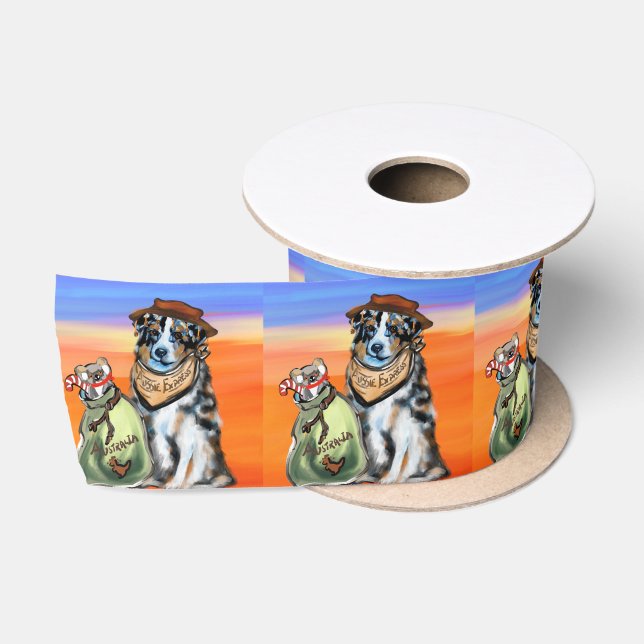 AUSTRALIAN SHEPHERD SATIN RIBBON (Spool)