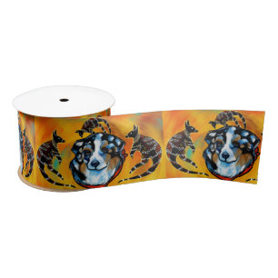 AUSTRALIAN SHEPHERD  SATIN RIBBON
