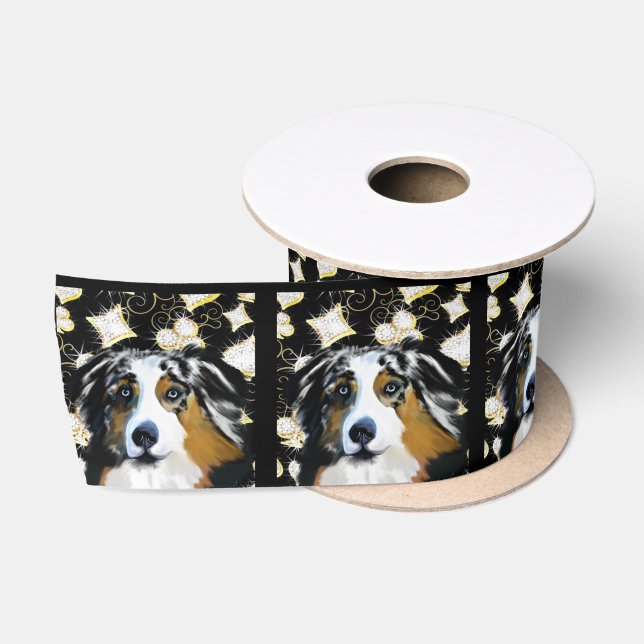 Australian Shepherd   Satin Ribbon (Spool)
