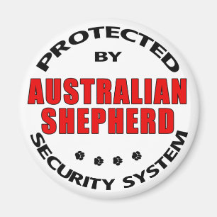 Australian Shepherd Security Magnet