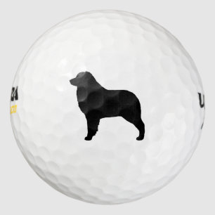 Australian Shepherd Silhouette Golf Balls