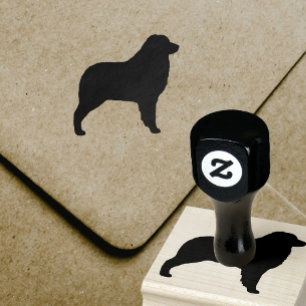 Australian Shepherd Silhouette Rubber Stamp