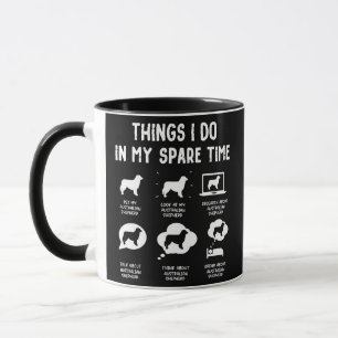 Australian Shepherd Things Do Spare Time Funny Mug