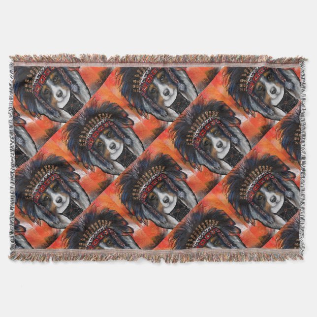 AUSTRALIAN SHEPHERD    THROW BLANKET (Front)